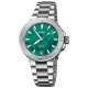 Oris Aquis X Bracenet 300 M - ∅36,50 mm, Esfera verde, brazalete de acero