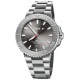 Oris Aquis Date Relief 300 M - ∅43,50 mm, Esfera gris, brazalete de acero