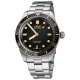 Oris Divers Sixty‑Five 100 M - ∅40 mm, Esfera negra, brazalete de acero
