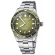 Oris Divers Sixty‑Five Date 100 M - ∅40 mm, Esfera verde, brazalete de acero