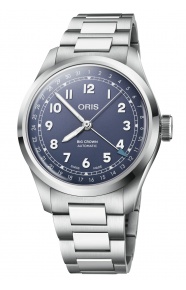 Oris Big Crown Pointer Date 50 M - ∅40 mm, Esfera morada, brazalete de acero