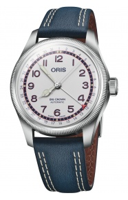 Oris Big Crown Hank Aaron Limited Edition 50 M - ∅40 mm, Esfera blanca, correa de piel y Caja especial correa OTAN