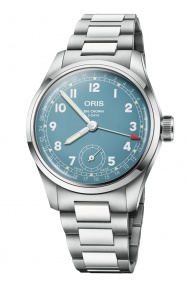 Oris Big Crown Pointer Date Calibre 473 50 M - ∅38 mm, Esfera azul, brazalete de acero