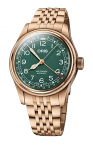 Oris Big Crown Bronze Pointer Date 50 M - ∅40 mm, Esfera verde, brazalete de bronce