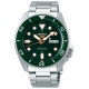 Seiko 5 Sports Automático ∅42,5 mm - 100M, Esfera verde indices dorados, bisel verde, brazalete de acero