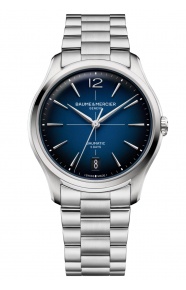 Baume & Mercier Clifton 10792 Automático 50 M - ∅39 mm, Esfera azul, Brazalete de acero