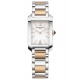 Baume & Mercier Hampton 10751 Cuarzo 50 M - 35 x 22 mm, Esfera opalina, Brazalete de acero y oro rosa