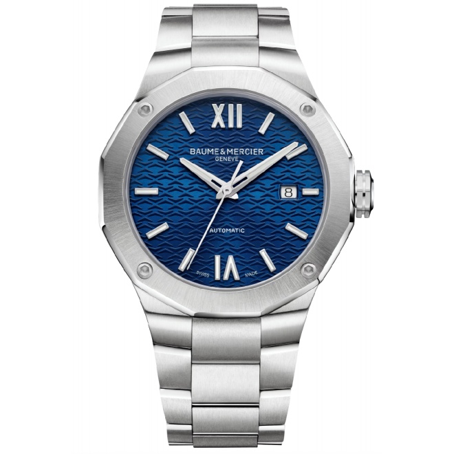 Baume & Mercier Riviera 1062 Automático 100 M - ∅42 mm, Esfera azul, Brazalete de acero