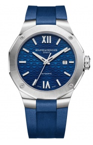 Baume & Mercier Riviera 10619 Automático 100 M - ∅42 mm, Esfera azul, Correa de caucho azul