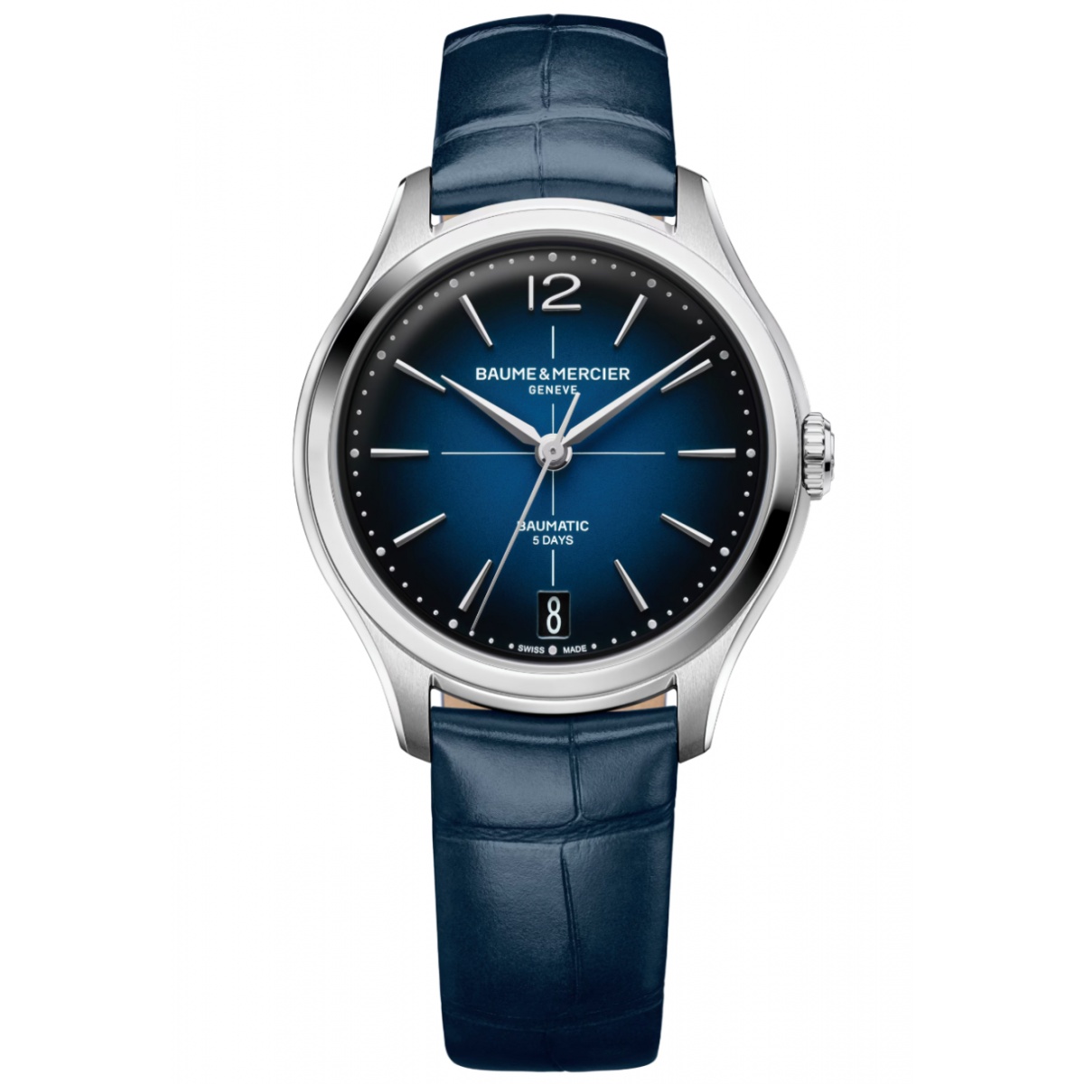 Baume & Mercier Clifton 10833 Automático 50 M - ∅34 mm, Esfera azul, Correa azul