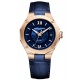 Baume & Mercier Riviera 10815 Automático 50 M - ∅39 mm, Caja de oro rosa, Esfera azul, Correa de piel azul