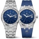 Maurice Lacroix Aikon Quartz ∅40 mm - 10 ATM, Esfera azul, Brazalete de Acero.