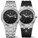 Maurice Lacroix Aikon Quartz ∅40 mm - 10 ATM, Esfera negra, Brazalete de Acero.