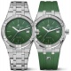 Maurice Lacroix Aikon Quartz ∅40 mm - 10 ATM, Esfera verde, Brazalete de Acero