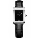 Baume & Mercier Hampton 10813 Curazo 35 x 22 mm - 50 M , Esfera negra, Correa de piel negra