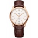 Baume & Mercier Clifton 10802 Automático 50 M - ∅39 mm, Caja oro rosa 18kt, Esfera blanco roto, Correa marrón