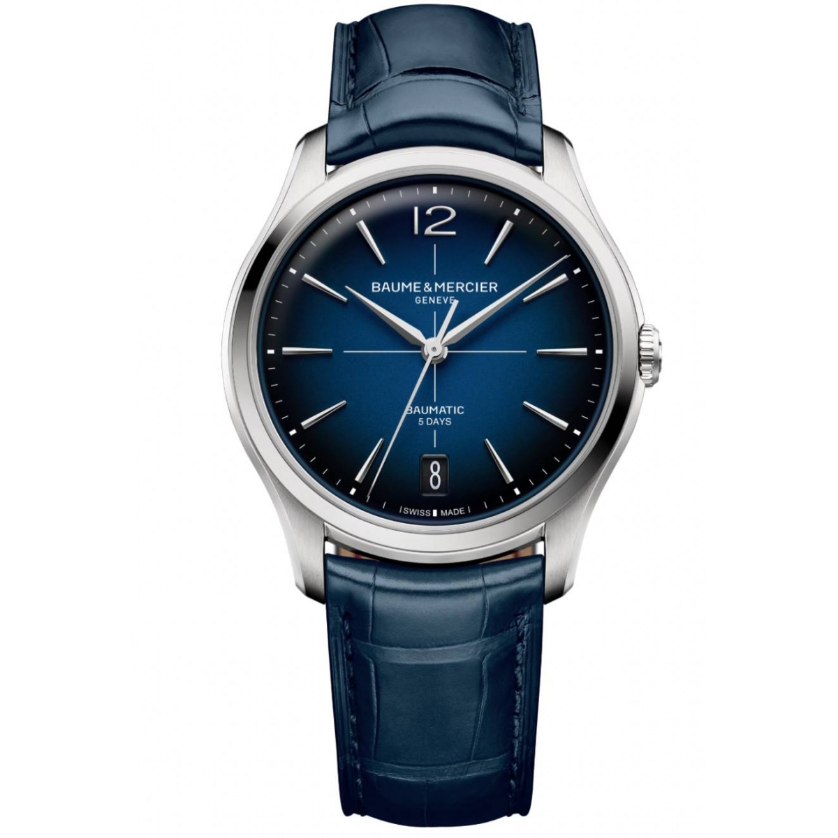 Baume & Mercier Clifton 10771 Automático ∅39 mm - 50 M, Esfera azul, correa azul