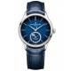 Baume & Mercier Clifton 10756 Automático Fase Lunar y Fecha ∅39 mm - 50 M, Esfera azul, correa azul