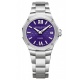 Baume & Mercier Riviera 10728 Cuarzo ∅33 mm - 50 M, Esfera morada, Brazalete de acero