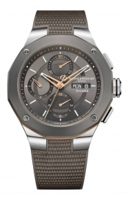 Baume & Mercier Riviera 10722 Automático Cronógrafo ∅43 mm - 100 M, Esfera gris, caucho gris