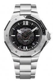 Baume & Mercier Riviera 10717 ∅42 mm - 300 M, Esfera gris, brazalete de acero
