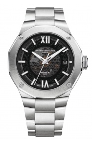 Baume & Mercier Riviera 10702 ∅42 mm - 100 M, Esfera negra, brazalete de acero