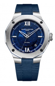 Baume & Mercier Riviera 10701 ∅42 mm - 100 M, Esfera azul, caucho azul