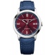 Baume & Mercier Classima 10694 Automático ∅42 mm - 50 M, Esfera burdeos, Correa de lona azul
