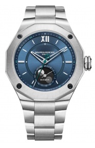 Baume & Mercier Riviera 10682 Automático Fase Lunar ∅43 mm - 50 M, Esfera azul, Brazalete de acero