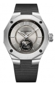 Baume & Mercier Riviera 10681 Automático Fase Lunar ∅43 mm - 50 M, Esfera gris, Caucho negro