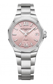 Baume & Mercier Riviera 10675 Automático ∅33 mm - 50 M, Esfera rosa, brazalete de acero