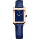 Baume & Mercier Hampton 10674 Cuarzo, Oro rosa y Tinanio 35 x 22 mm - 50 M, Esfera azul, correa azul