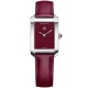 Baume & Mercier Hampton 10673 Cuarzo 35 x 22 mm - 50 M, Esfera burdeos, correa burdeos