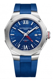 Baume & Mercier Riviera 10659 Automático GMT ∅42 mm - 100 M, Esfera azul, caucho azul