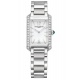 Baume & Mercier Hampton 10631 Cuarzo, Diamantes 35 x 22 mm - 50 M, Esfera gris, brazalete de acero