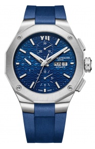 Baume & Mercier Riviera 10623 Cronógrafo Automático ∅43 mm - 100 M, Esfera azul, caucho azul