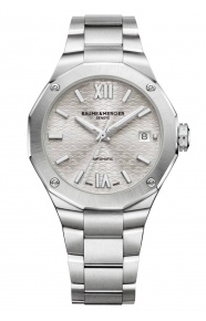Baume & Mercier Riviera 10615 Automático ∅36 mm - 100 M, Esfera plateada, brazalete de acero