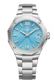 Baume & Mercier Riviera 10612 Cuarzo ∅36 mm - 50 M, Esfera azul, brazalete de acero