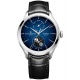Baume & Mercier Clifton 10593 Automático Con día y Fase Lunar ∅42 mm - 50 M, Esfera azul, correa negra