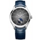 Baume & Mercier Clifton 10548 Automático Con día, fecha y Fase Lunar ∅42 mm - 50 M, Esfera gris, correa azul