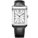 Baume & Mercier Hampton 10528 Automático 50 M, Esfera Blanca, Correa negra