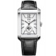 Baume & Mercier Hampton 10523 Automático con doble uso 50 M, Esfera Blanca, Correa negra