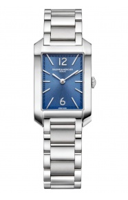 Baume & Mercier Hampton 10476 Automático 50 M, Esfera azul, Brazalete de acero