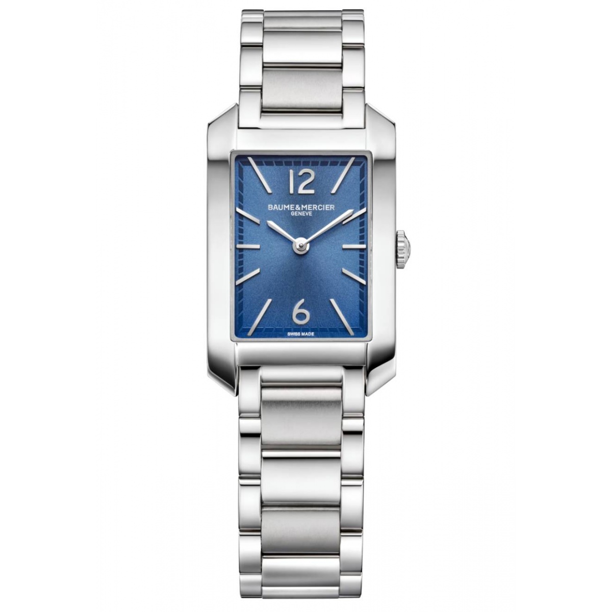 Baume & Mercier Hampton 10476 Automático 50 M, Esfera azul, Brazalete de acero