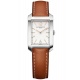 Baume & Mercier Hampton 10472 Automático 50 M, Esfera plateada, Correa marrón