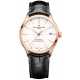 Baume & Mercier Clifton 10469 Automático con Certificado COSC, oro roj ∅39 mm - 50 M, Esfera blanca, correa negra