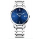 Baume & Mercier Classima 10382 Cuarzo ∅42 mm - 50 M, Esfera azul, brazalete de acero