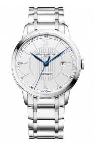 Baume & Mercier Classima 10334 Automático ∅42 mm - 50 M, Esfera plateada, brazalete de acero