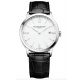 Baume & Mercier Classima 10323 Cuarzo ∅40 mm - 50 M, Esfera blanca, correa negra