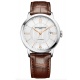 Baume & Mercier Classima 10263 Cuarzo ∅40 mm - 50 M, Esfera plateada, correa marrón